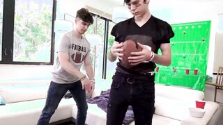 Following taboo rimming cute twink stepbrothers pound bareback