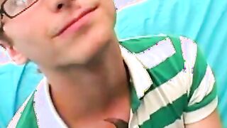 Amateur butt buddy plays around with his fat dick solo