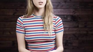 Blonde in sideways suspension machine fucked