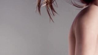 Lovely Alisa displays her enormous natural tits bounce