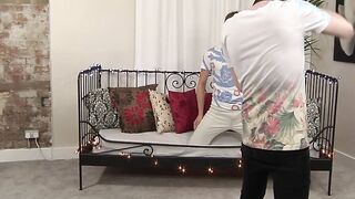 Adorable twink Chris sucked and barebacked vigorously