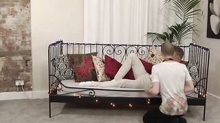 Adorable twink Chris sucked and barebacked vigorously
