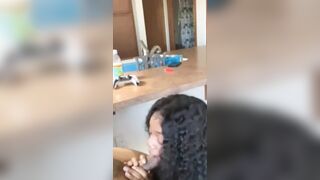 Ebony Teen Sucking BBC