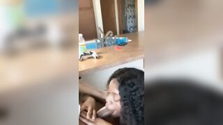 Ebony Teen Sucking BBC