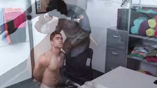 Shoplifting twinks fucks each other for Gay Cops pleasure