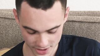 Inked stepdad blows dick before taboo family beating