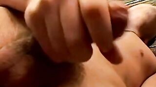 Erotic and Intense smokers vigorous jerking action