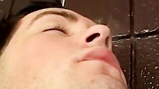 Erotic and Intense smokers vigorous jerking action