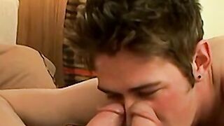 Shane Allen moaning in every stroke on his long hard dick