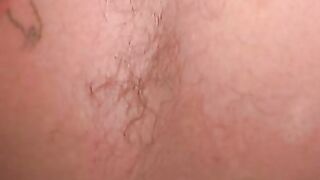 Tattooed mature guy jerks off his hard meat and cums loads