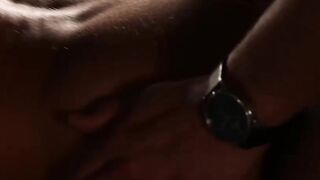 Horny blonde fucked missionary after sensual blowjob