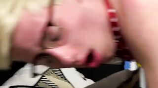 Geeky twinks banging bareback in a wild foursome
