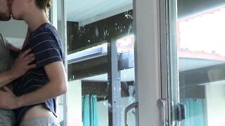 Inked stud deepthroats before barebacking young homo