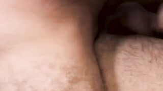 Thin twink cums in the wake of taking whiskery stepdads hard dick
