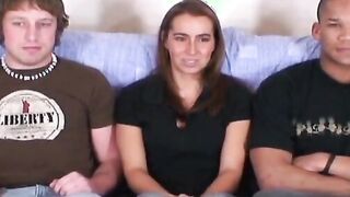 Spitroasted cutie pushing straight cocks to their limit