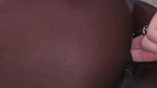 Lesbian boss anal fucks black employee
