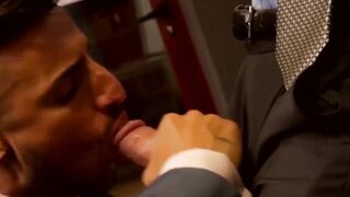 Money managers screw within their office during work hours