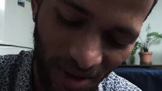 Cute Latin dude sucking and banging men for the first time