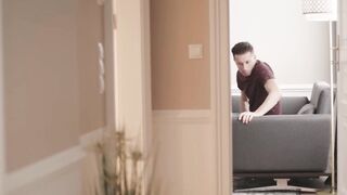 Julia Rain gives blowjob before riding cock reverse cowgirl