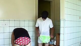 Twinks have fun in a changing room while being in underwear