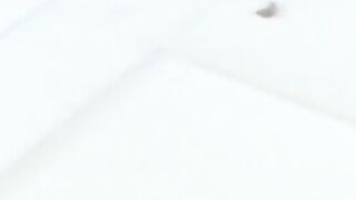 Japanese angel with bushy pussy pissing hard
