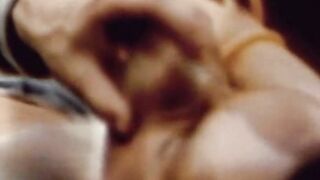 Sexy retro masturbation and dildo drilling at dentist office