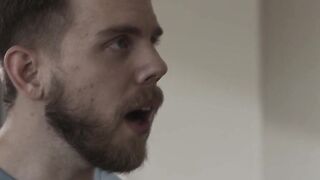 Thin shemale gets ass fucked in the kitchen