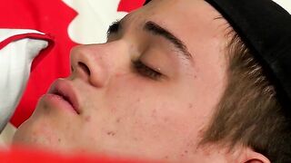 Cock munching twinky anally rammed by his fuck buddy