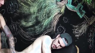 Latino twink rawrailed for the first time after sucking cock