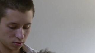 Young man is rewarded with cumshots after sucking it deep