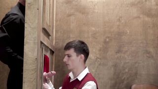Youthful Catholic screwed crude in the wake of blowing in admission corner
