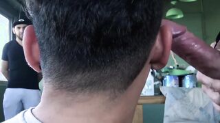 On the spitroasted bitch a Colombian straight stud cums