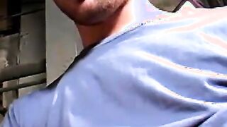 Masked bandit and his butt buddy trade blowjobs and bang