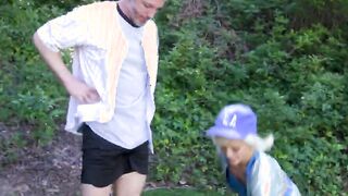 Sporty blonde loves baseball and dick after training
