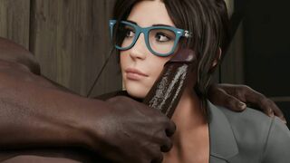 [Live NTR] Brunette MILF BBC 3D Animation