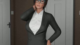 [Live NTR] Brunette MILF BBC 3D Animation