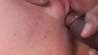 Pretty Blonde In BBC Gangbang