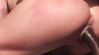 Pretty Blonde In BBC Gangbang