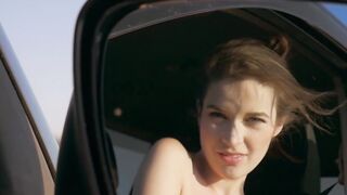 Serena J exposed her small frame in a sensual striptease