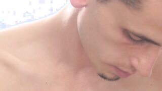 Hung youthful man loves to yank off his dick and prepuce