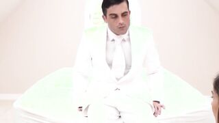 Wonderful youthful Mormon readies her pussy for fat dick