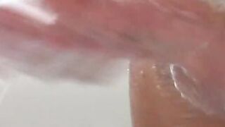 Stroking Fat Dick In The Shower