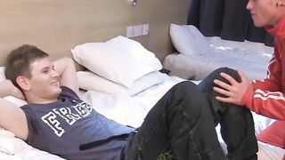Cute three twinkies completely mesmerized with anal fucking