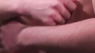 Yummy dick rider with tattoos plays with his giant cock