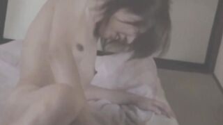 Petite Japanese babe fingers herself while secretly filmed