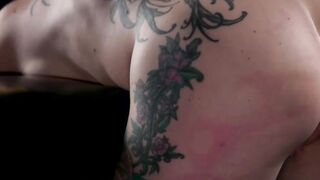 Slave anal fucked in shibari suspension