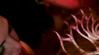 Slave anal fucked in shibari suspension