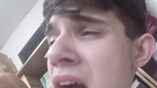 Young teen shoplifter stripped and banged by horny gay guard