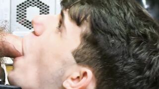 Young teen shoplifter stripped and banged by horny gay guard