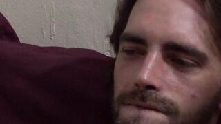 Young man deepthroats two large cock and receives cum loads
